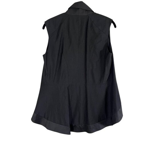 Bebe Top Women S Black Vest Neutral Minimalist Y2K Retro 80s Preppy Trendy Goth - Picture 5 of 9